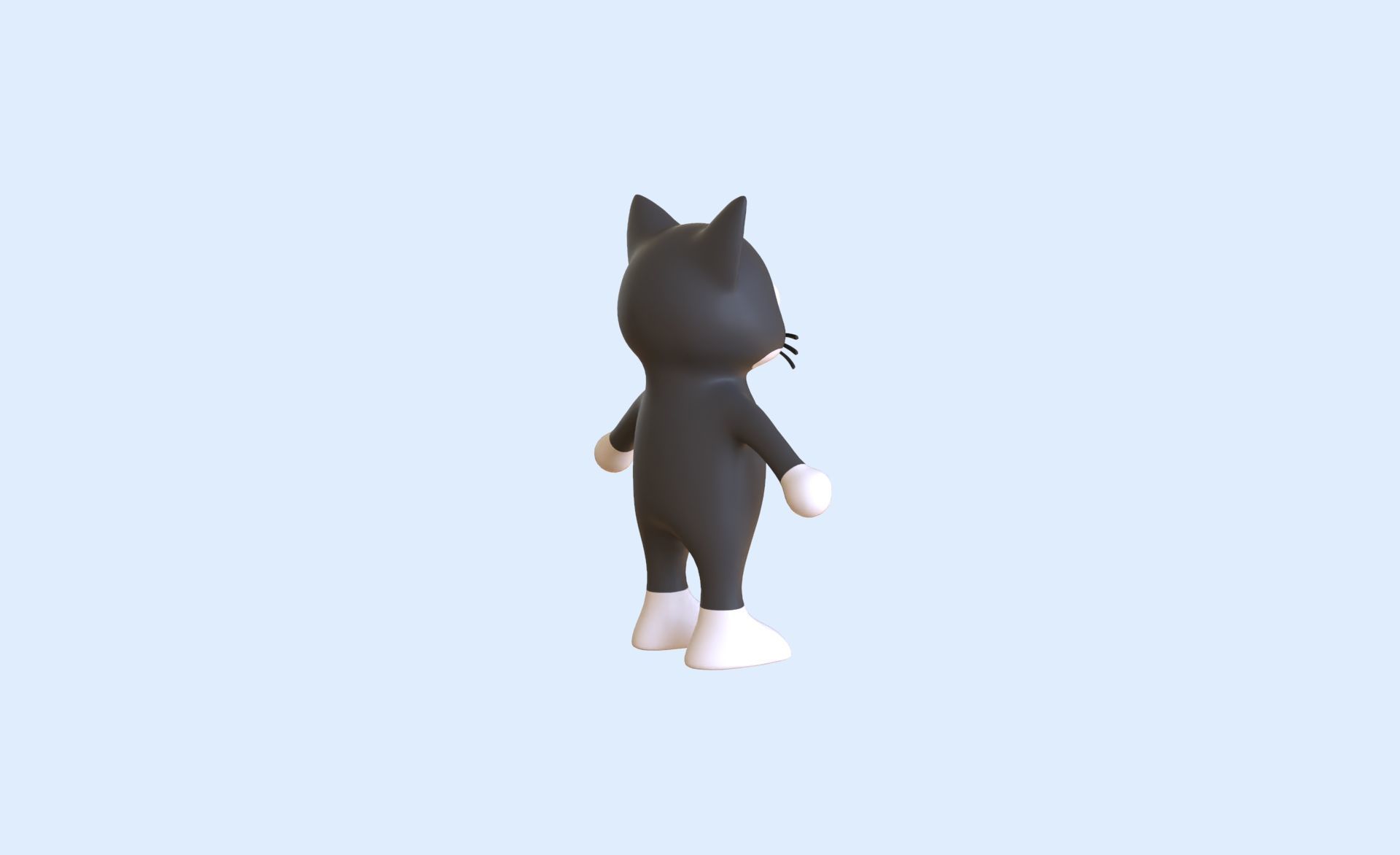 High-Quality 3D Cute Cat - Animated for Games Low-poly 3D model_8