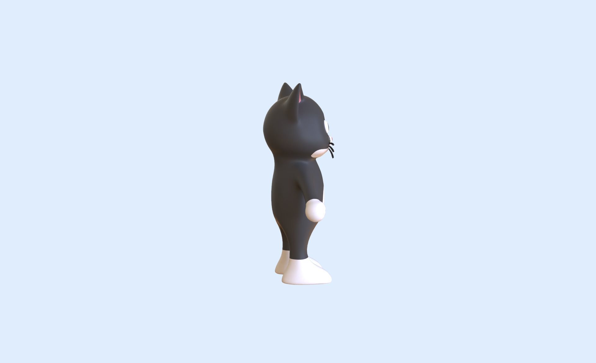 High-Quality 3D Cute Cat - Animated for Games Low-poly 3D model_9