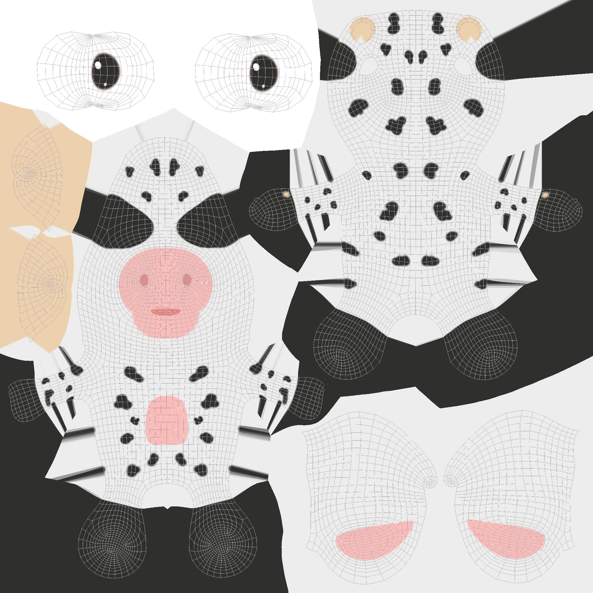 High-Quality 3D Cute Cow - Animated for Games Low-poly 3D model_13