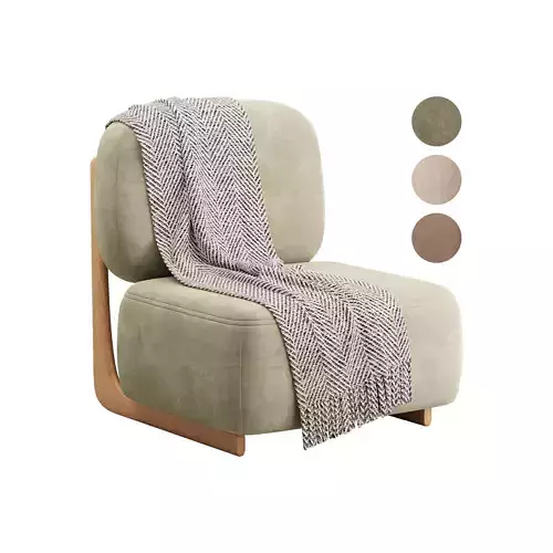 Modern Simple Style Cherry Wood Side Chair