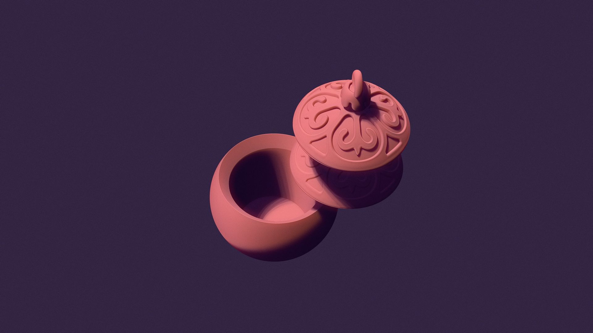 Christmas tree ball casting model 3D print model_2