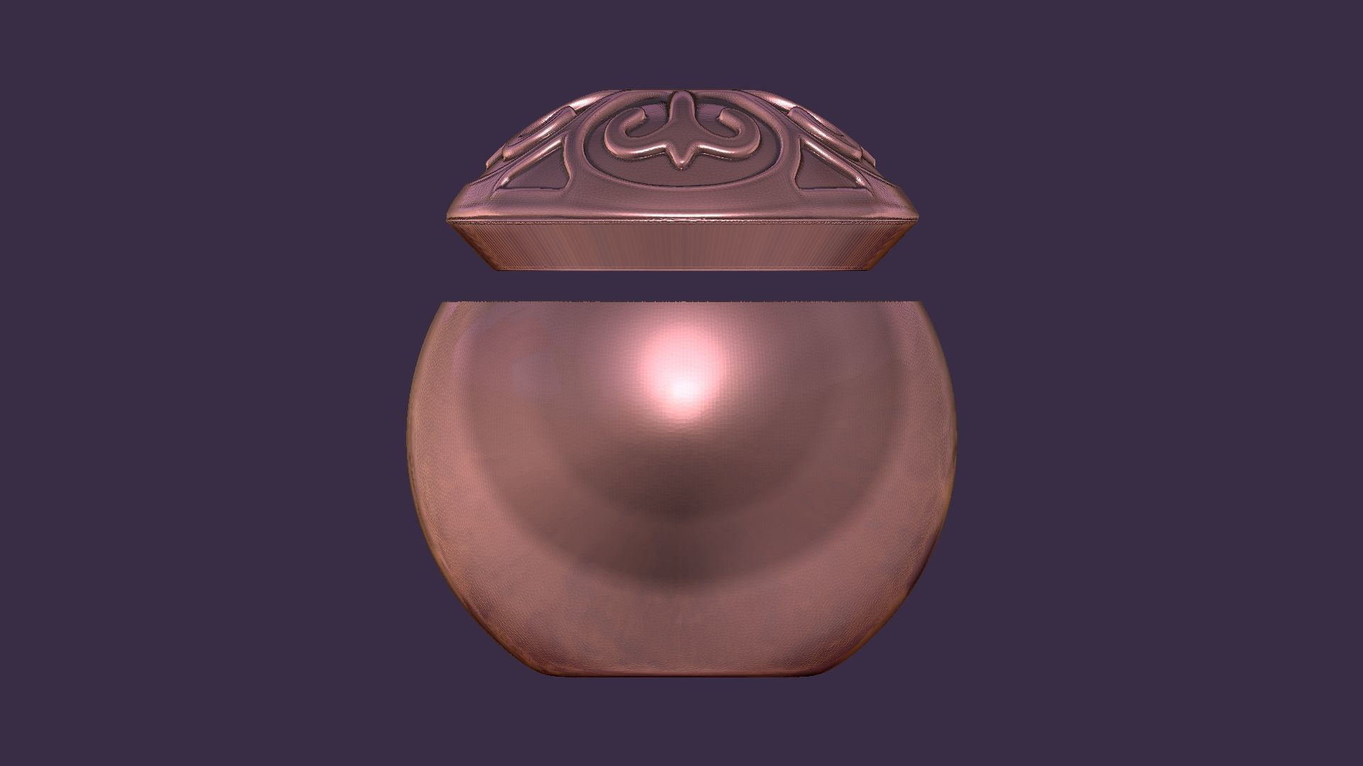 Christmas tree ball casting model 3D print model_7