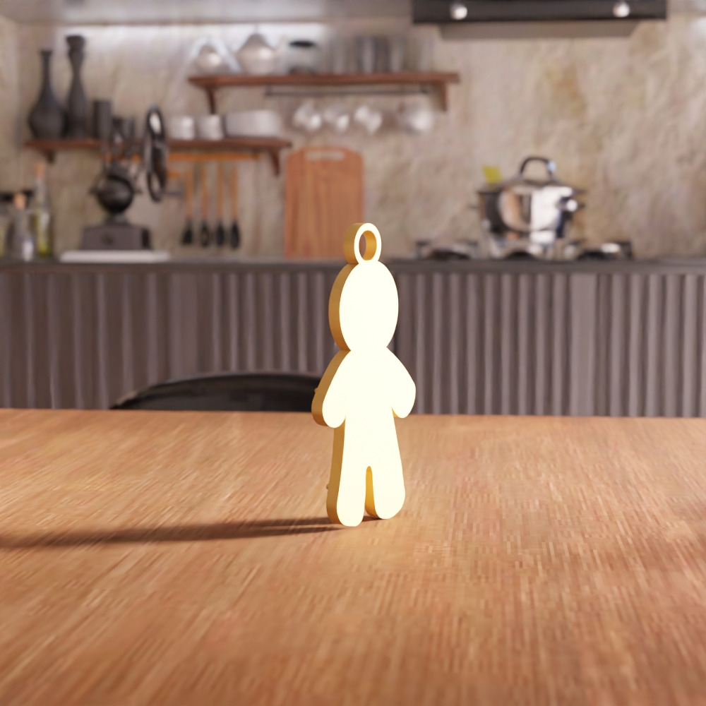 Gingerbread Man Ornament - 202 3D print model_7