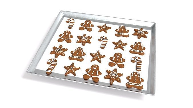 Cookies for Christmas Low-poly 3D model