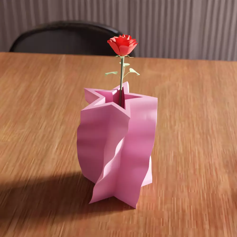 Star Shaped Vase - 209 3D print model_0