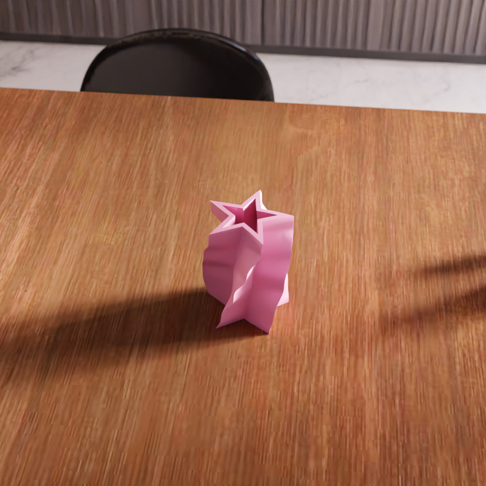 Star Shaped Vase - 209 3D print model_4