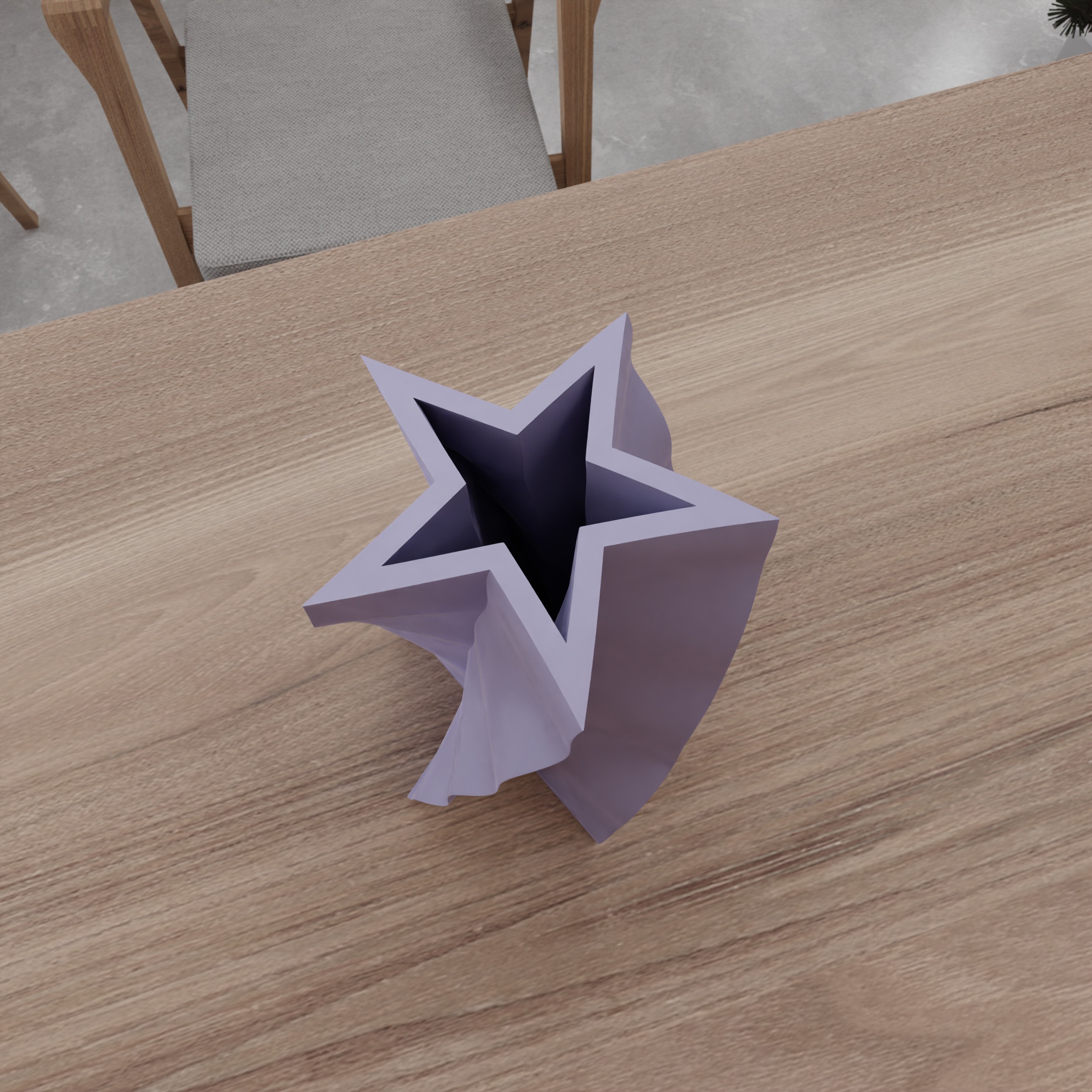Star Shaped Vase - 209 3D print model_11