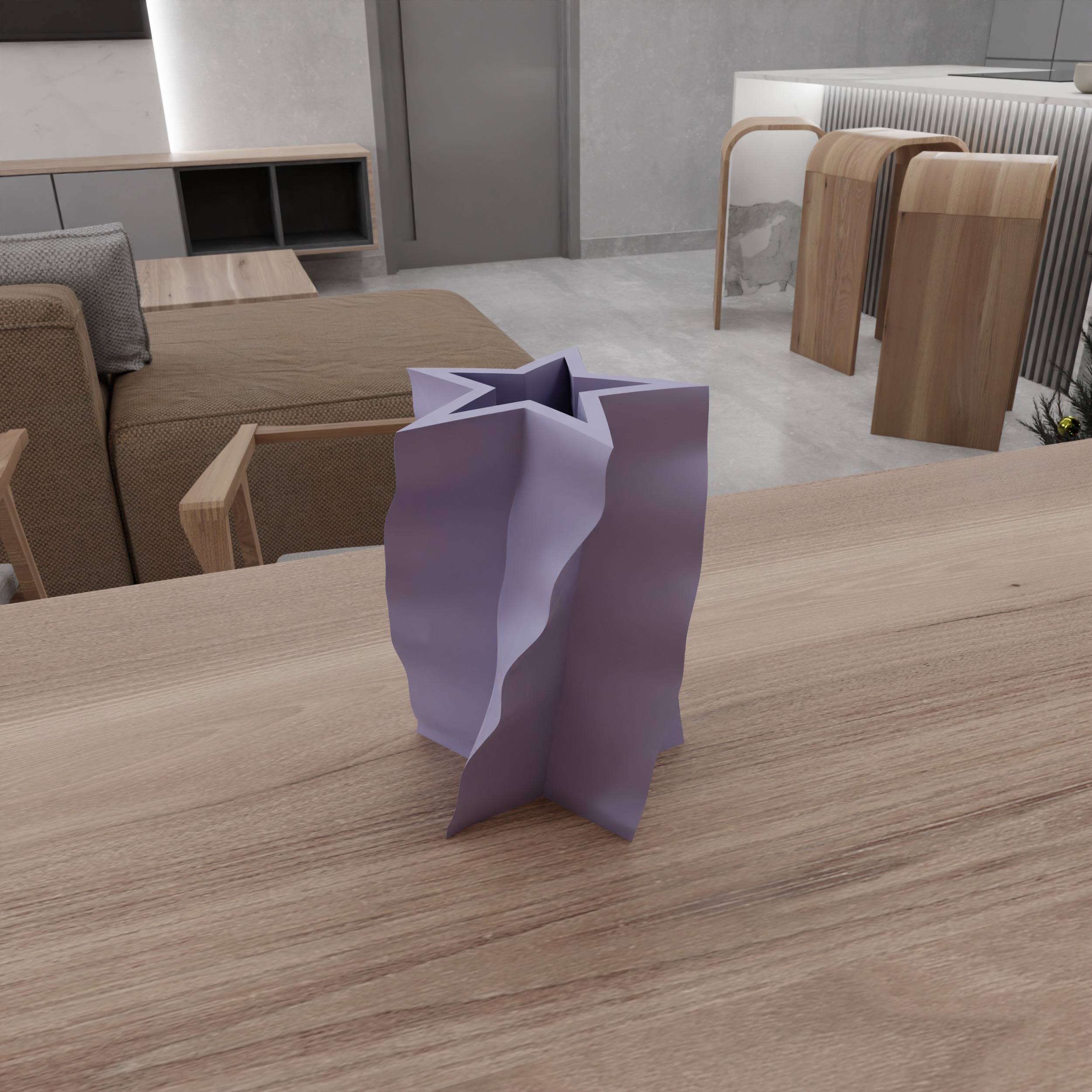 Star Shaped Vase - 209 3D print model_8