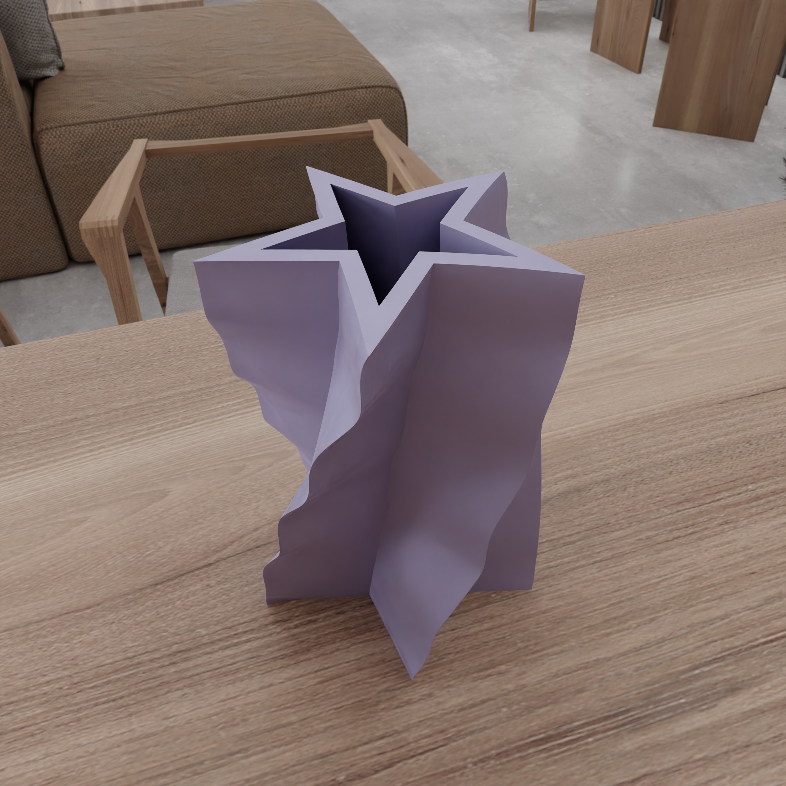 Star Shaped Vase - 209 3D print model_9
