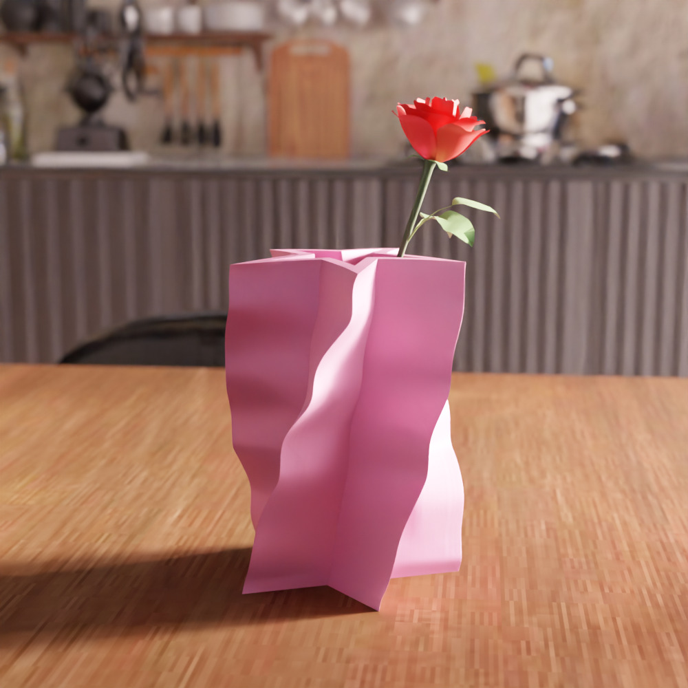 Star Shaped Vase - 209 3D print model_7