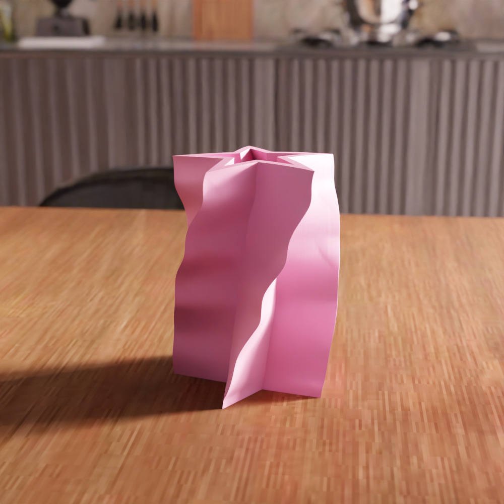 Star Shaped Vase - 209 3D print model_6