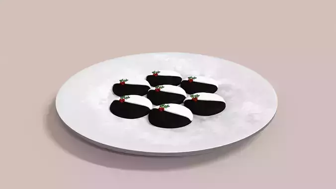 Cookies for Christmas 2 Low-poly 3D model