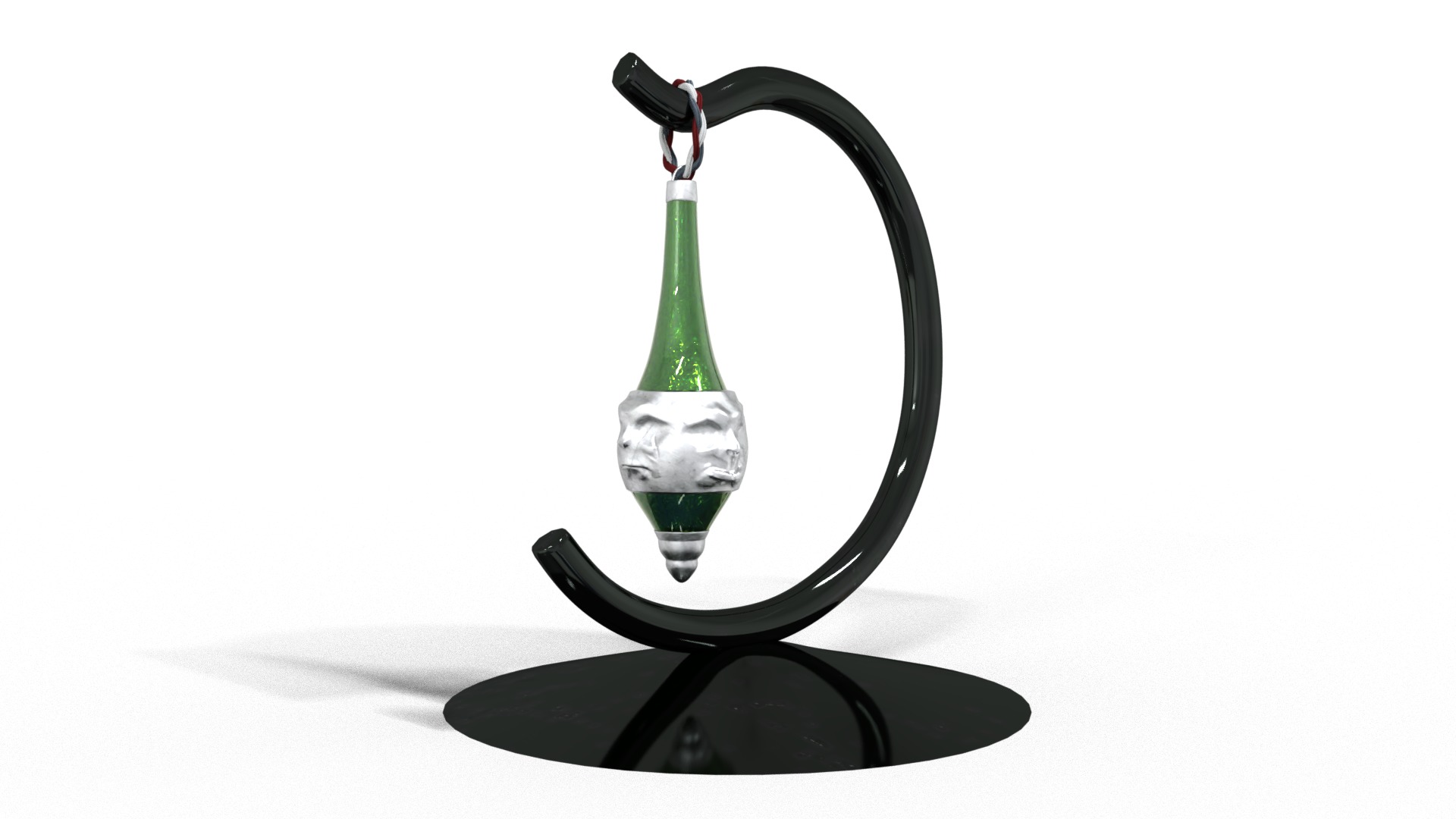 Gothic Christmas Tabletop Decoration Low-poly 3D model_3