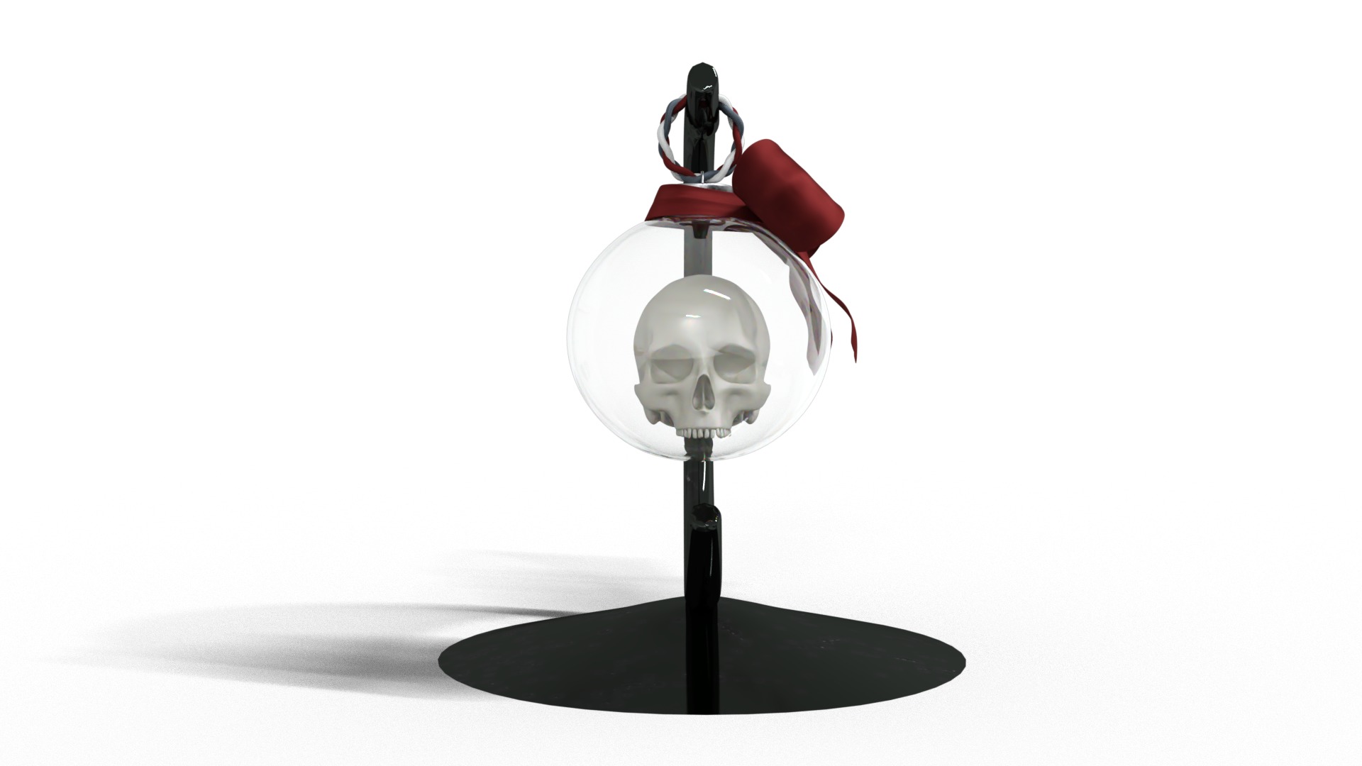 Gothic Christmas Tabletop Decoration Low-poly 3D model_5