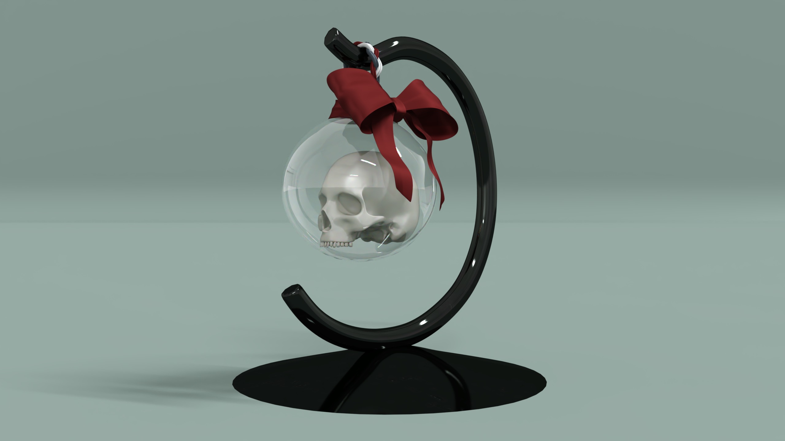 Gothic Christmas Tabletop Decoration Low-poly 3D model_1