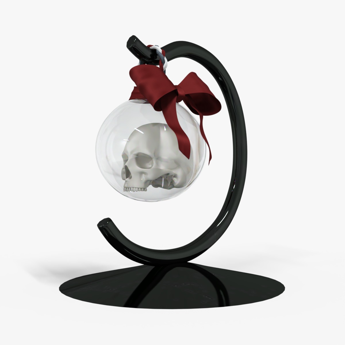 Gothic Christmas Tabletop Decoration Low-poly 3D model_6