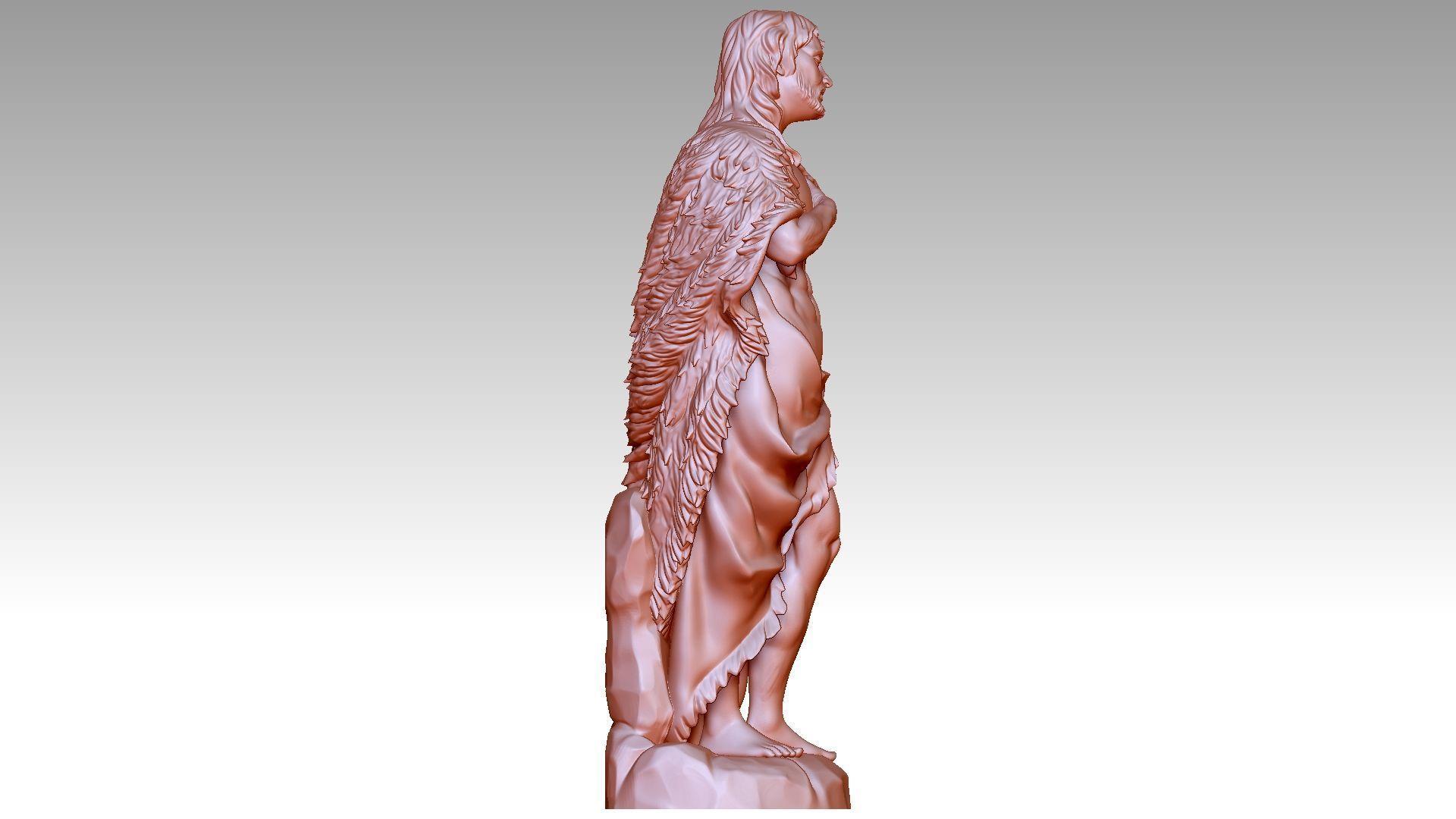 Saint John the Baptist 3D print model_6