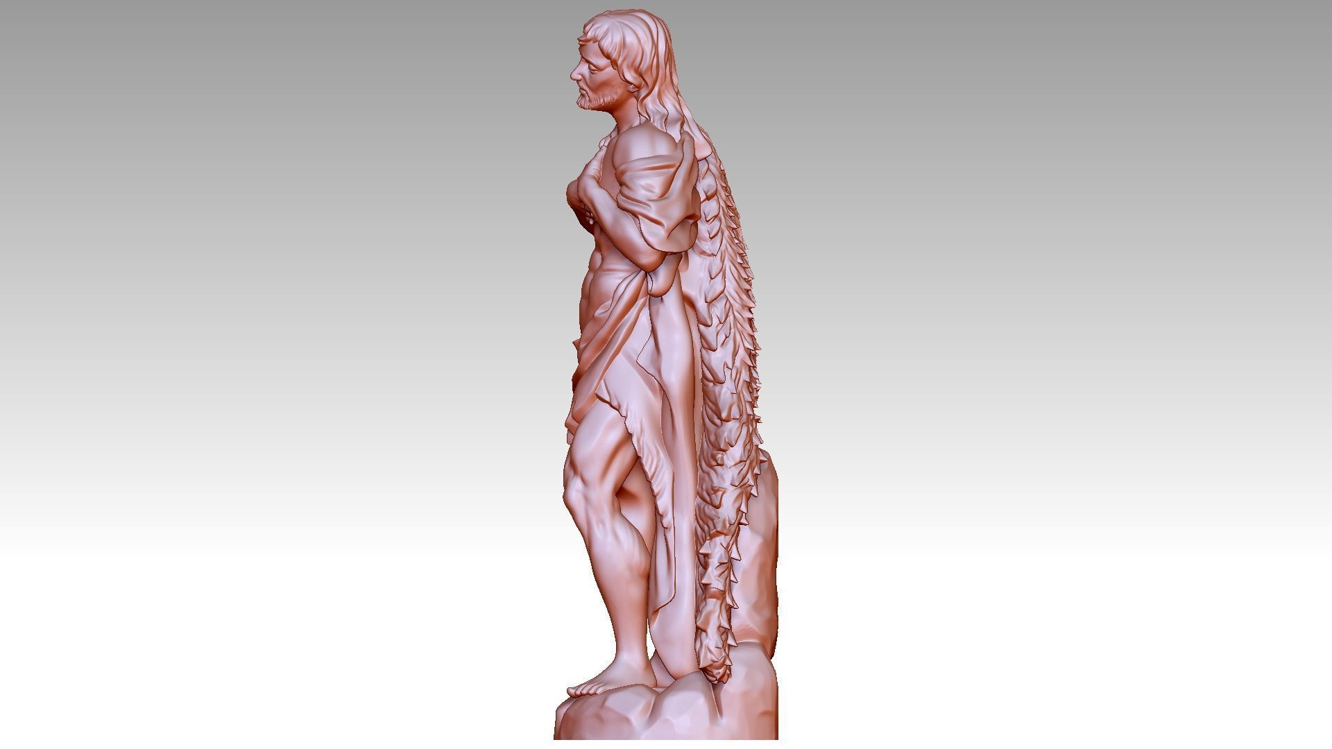 Saint John the Baptist 3D print model_2