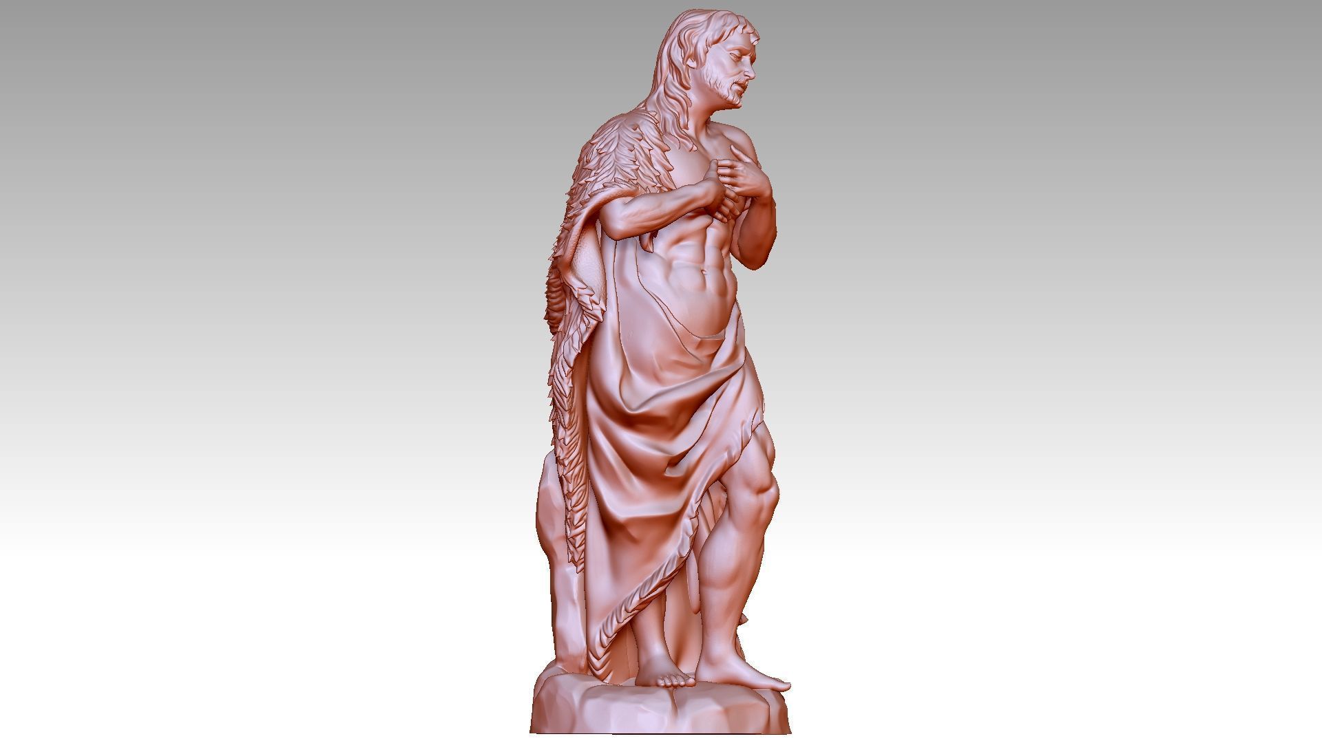 Saint John the Baptist 3D print model_7