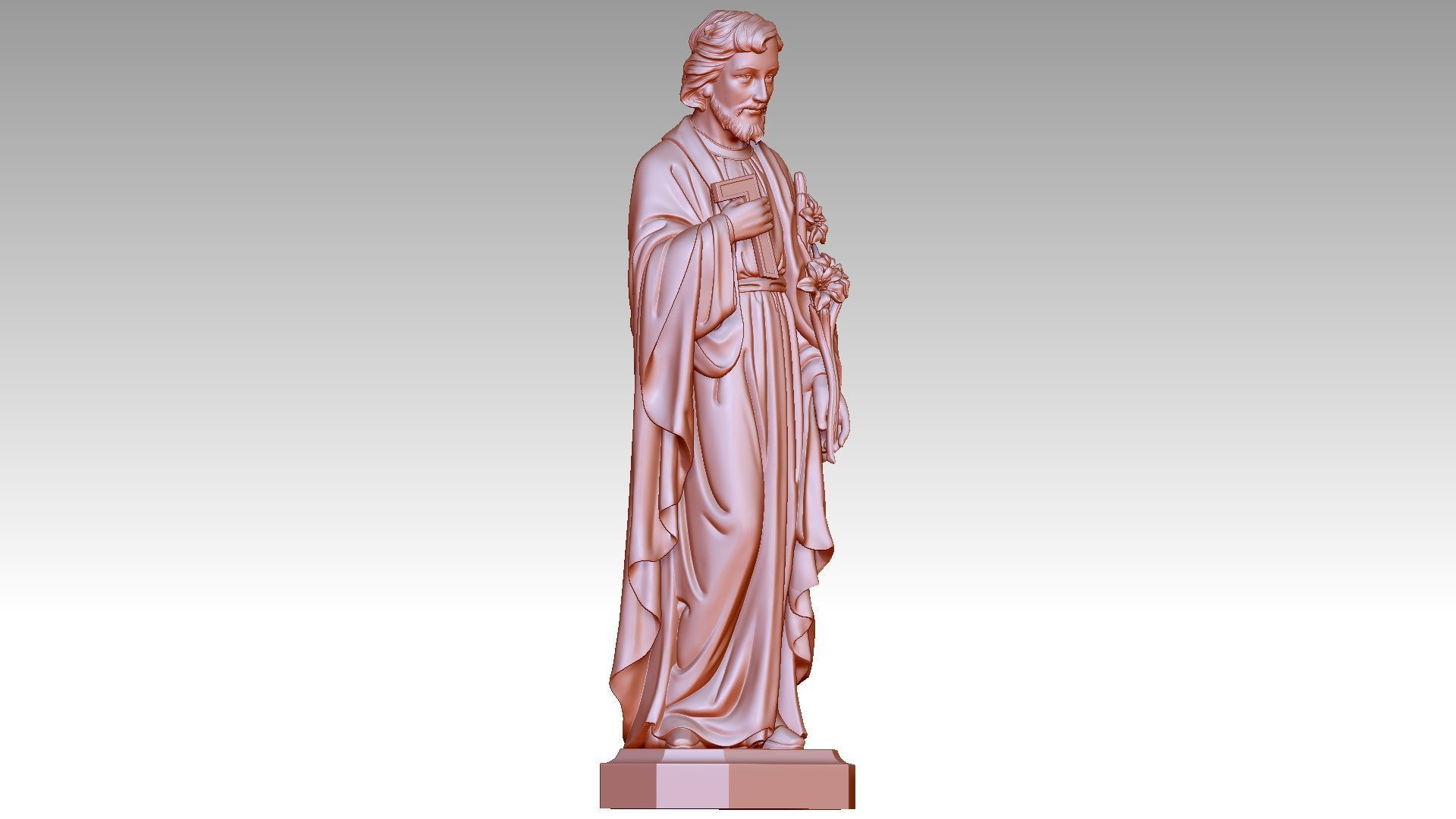 Saint Joseph  3D print model_7