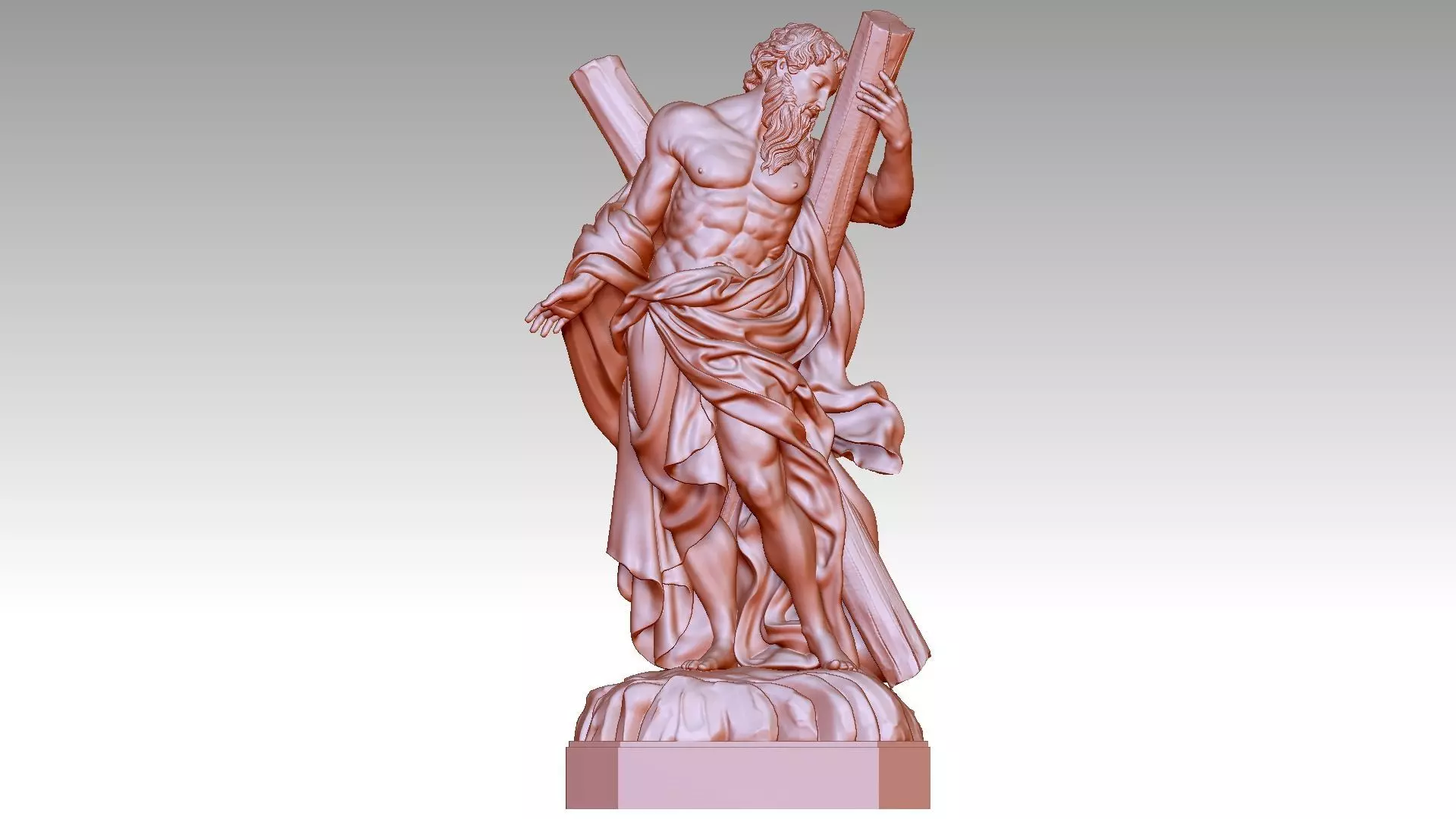 Saint Andrew 3D print model