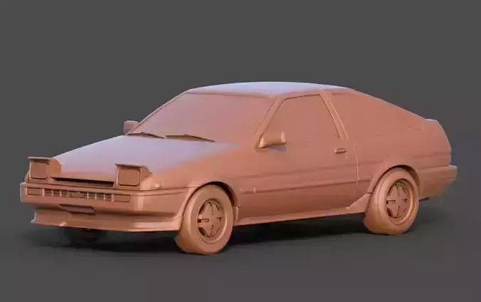 Toyota AE86 3D print model