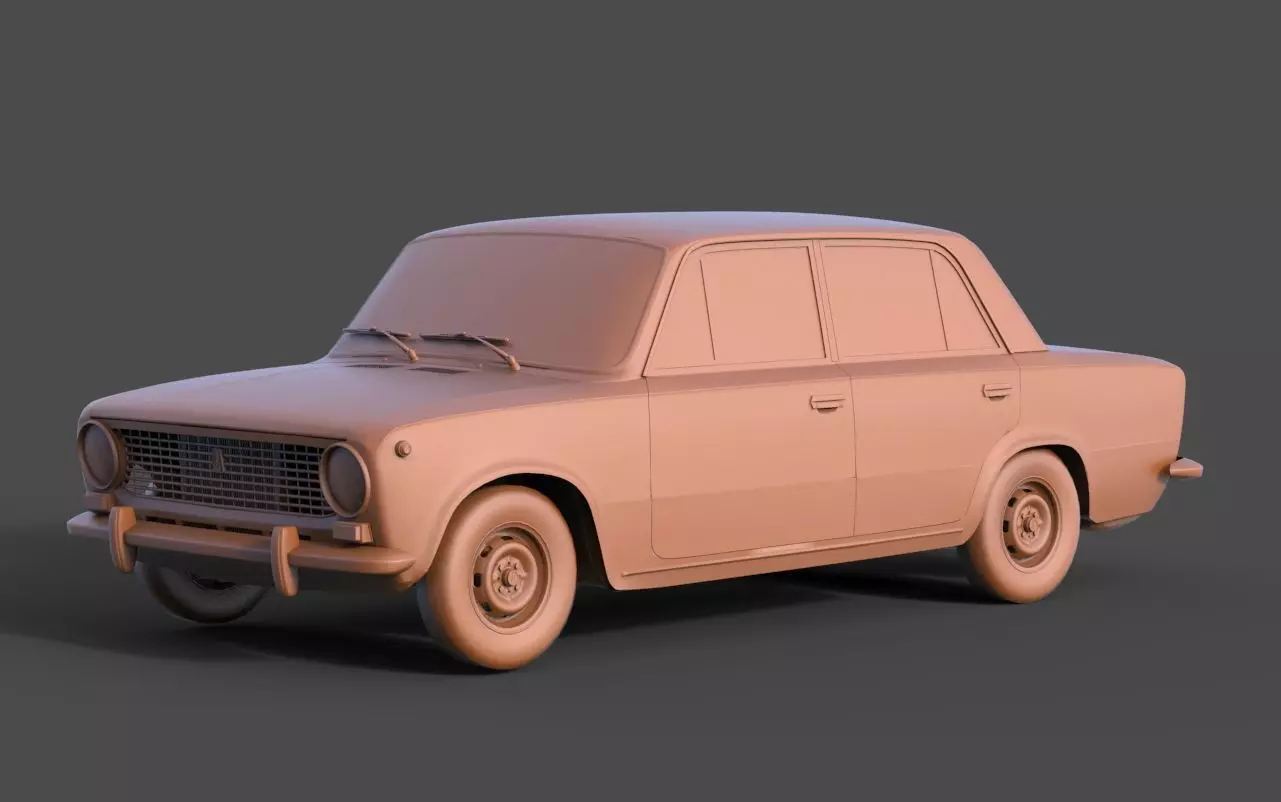 Vaz 2101 3D print model_0