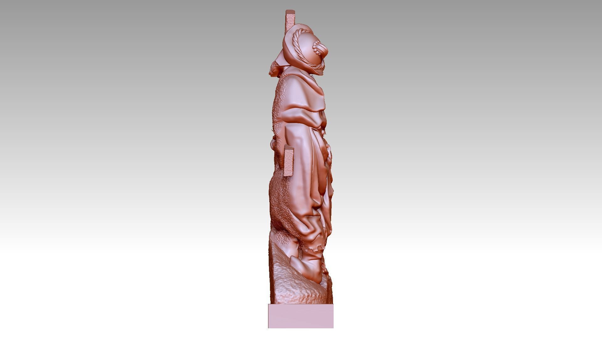 Jesus Christ Carrying the Cross 3D print model_6
