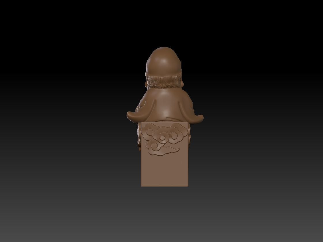 buddha Three Gods 3D print model_2