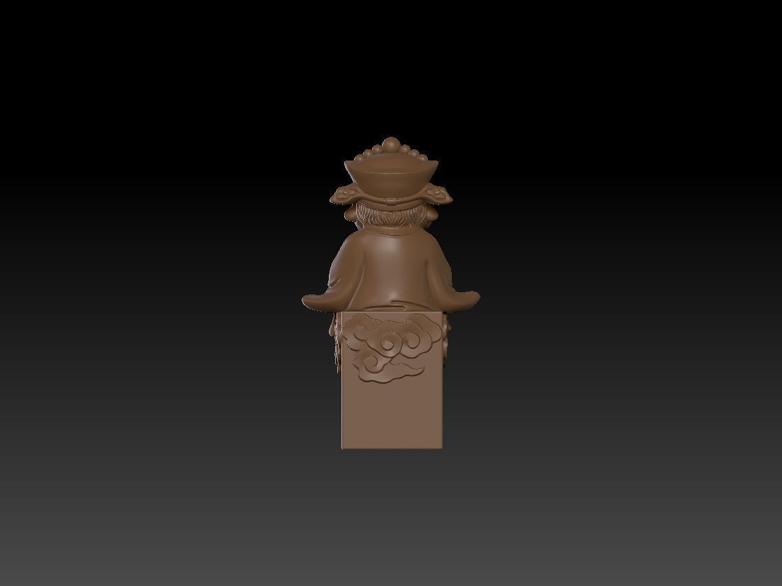 buddha Three Gods 3D print model_3