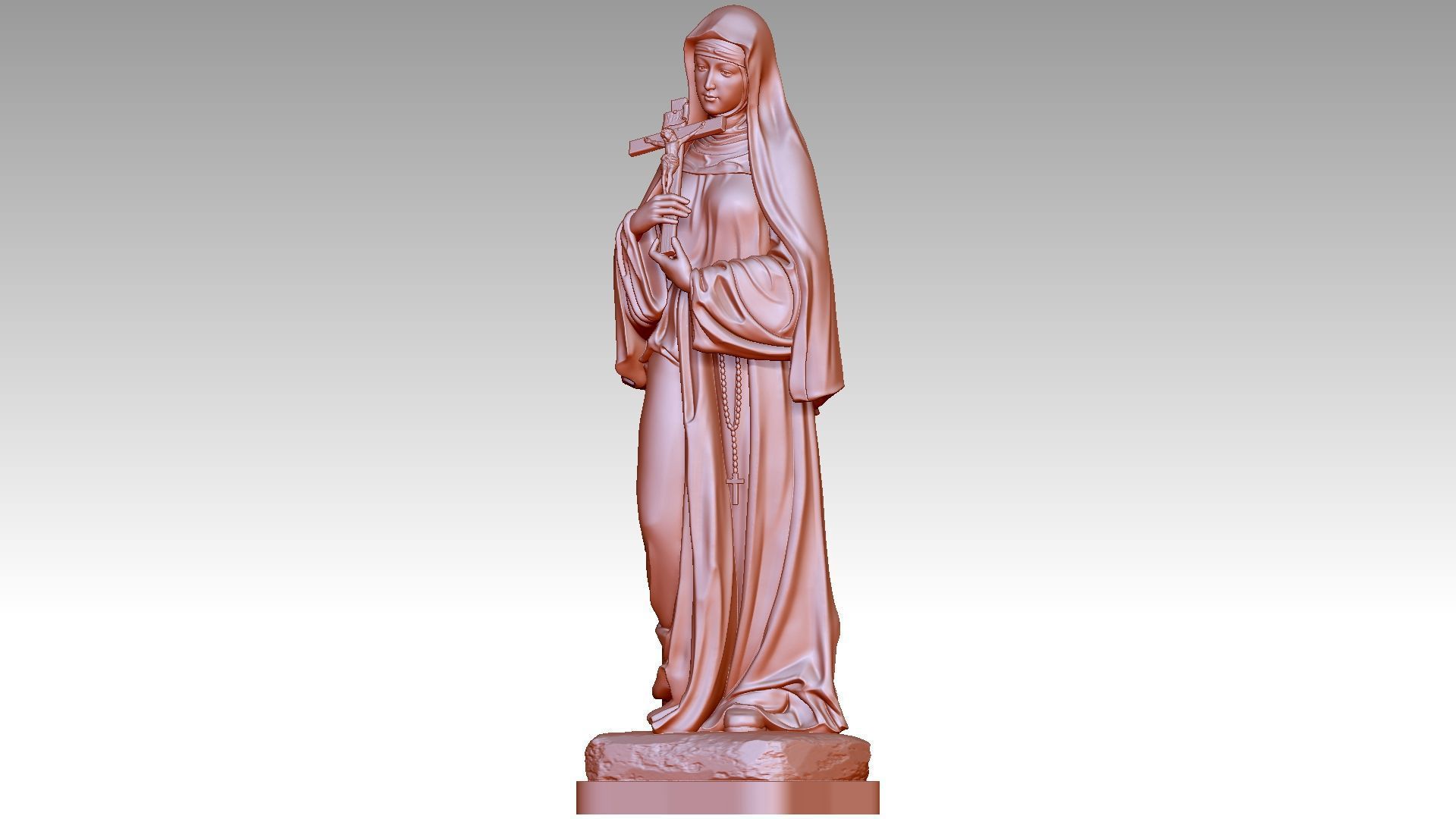 Saint Therese of the Child Jesus 3D print model_1