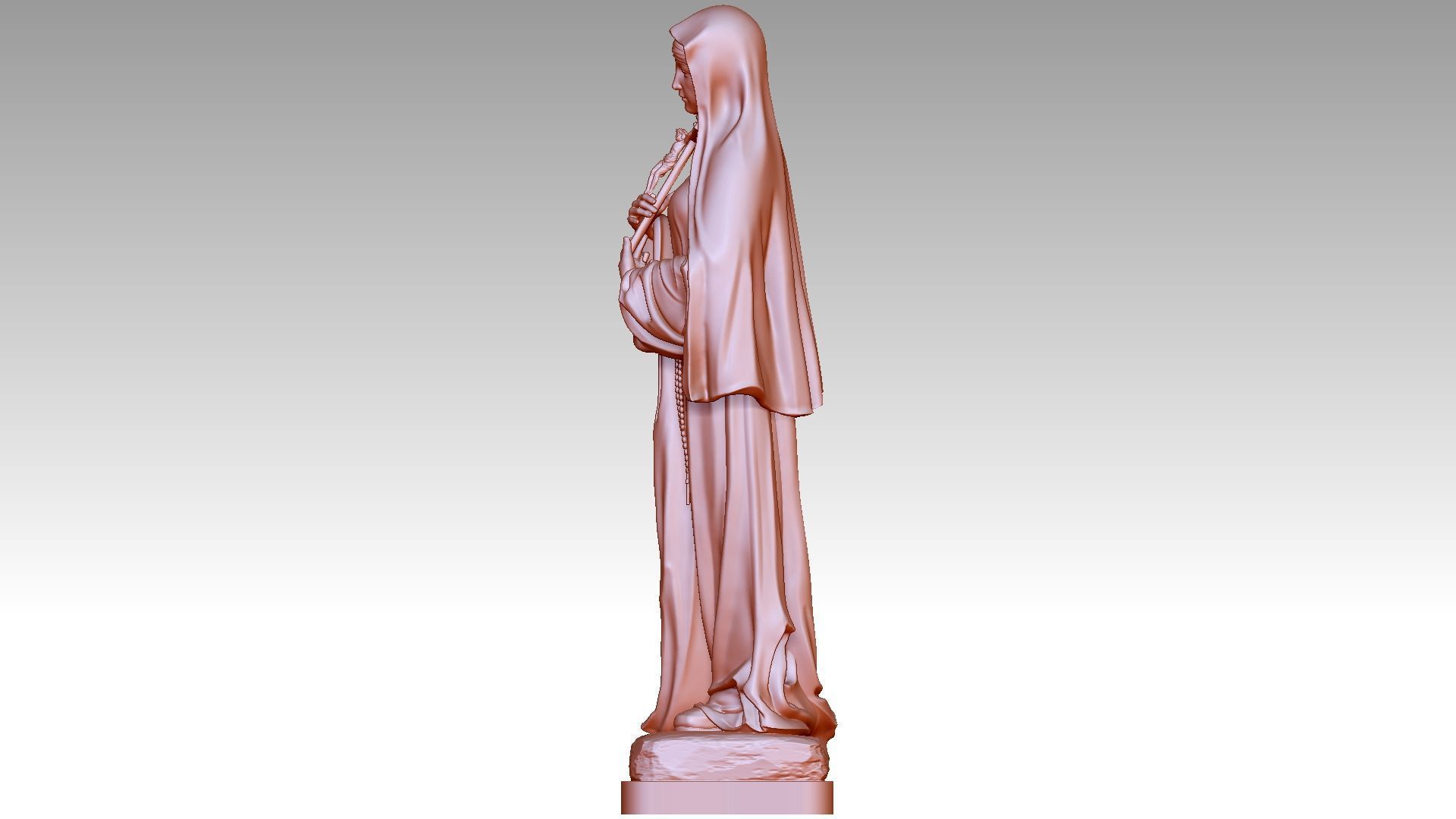 Saint Therese of the Child Jesus 3D print model_2