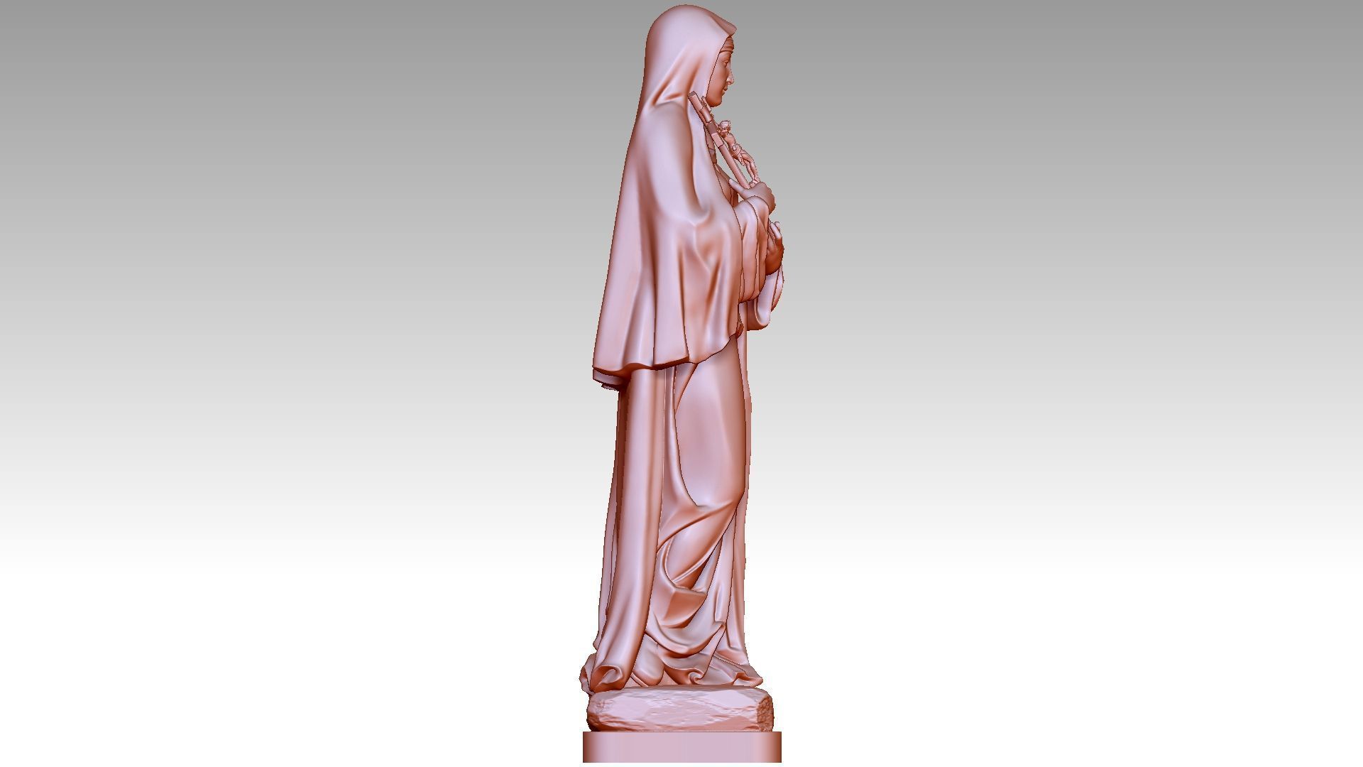 Saint Therese of the Child Jesus 3D print model_6