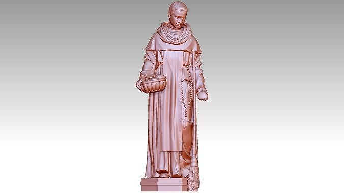 Saint Marrtin de Porres 3D print model