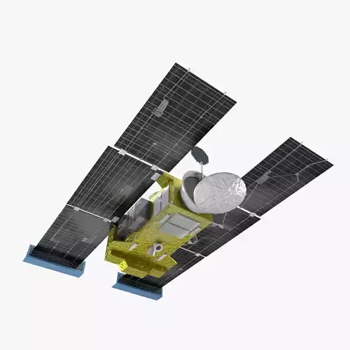 Stardust NExT spacecraft Low-poly 3D model