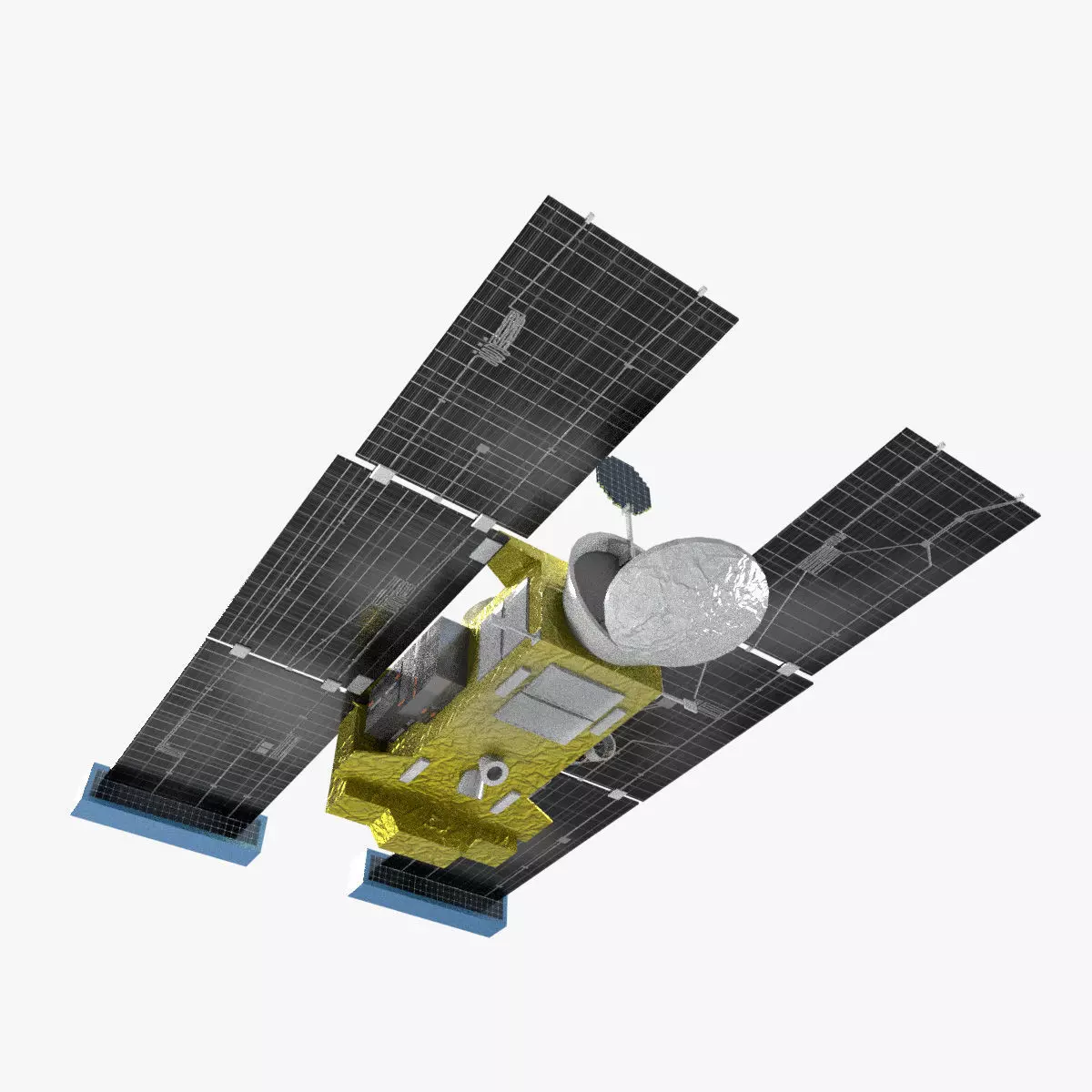 Stardust NExT spacecraft Low-poly 3D model_0