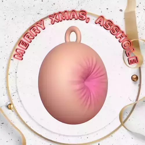 Xmas Bumhole Set Ornament 3D print model