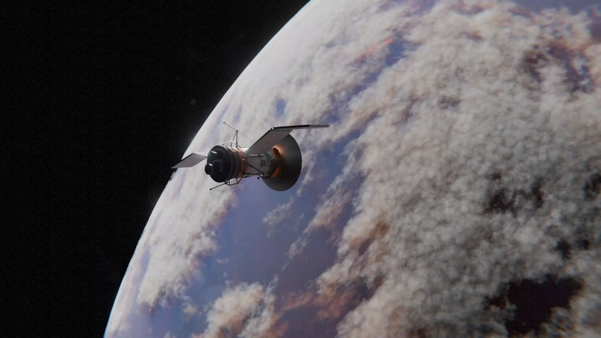 Satellite 01 Free low-poly 3D model