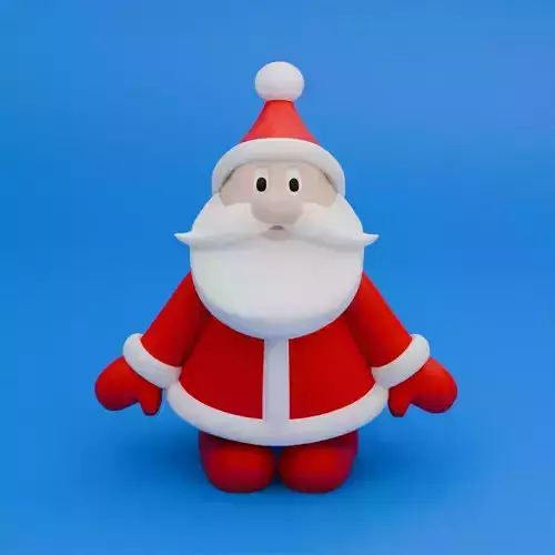 Cute Santa Claus 3D Model for Keychain and Decoration 3D print model Cute Santa Claus 3D Model for Keychain and Decoration 3D print model