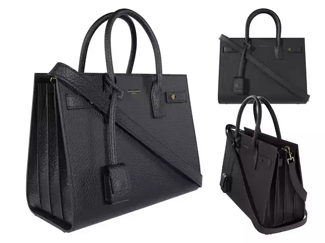 SAINT LAURENT Sac de Jour tote bag Low-poly 3D model