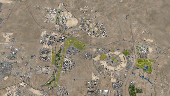 Cairo - New Administrative Capital - NAC Low-poly 3D model 3