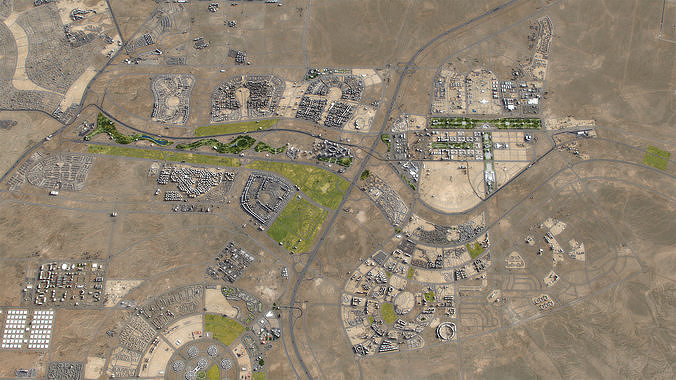 Cairo - New Administrative Capital - NAC Low-poly 3D model 2