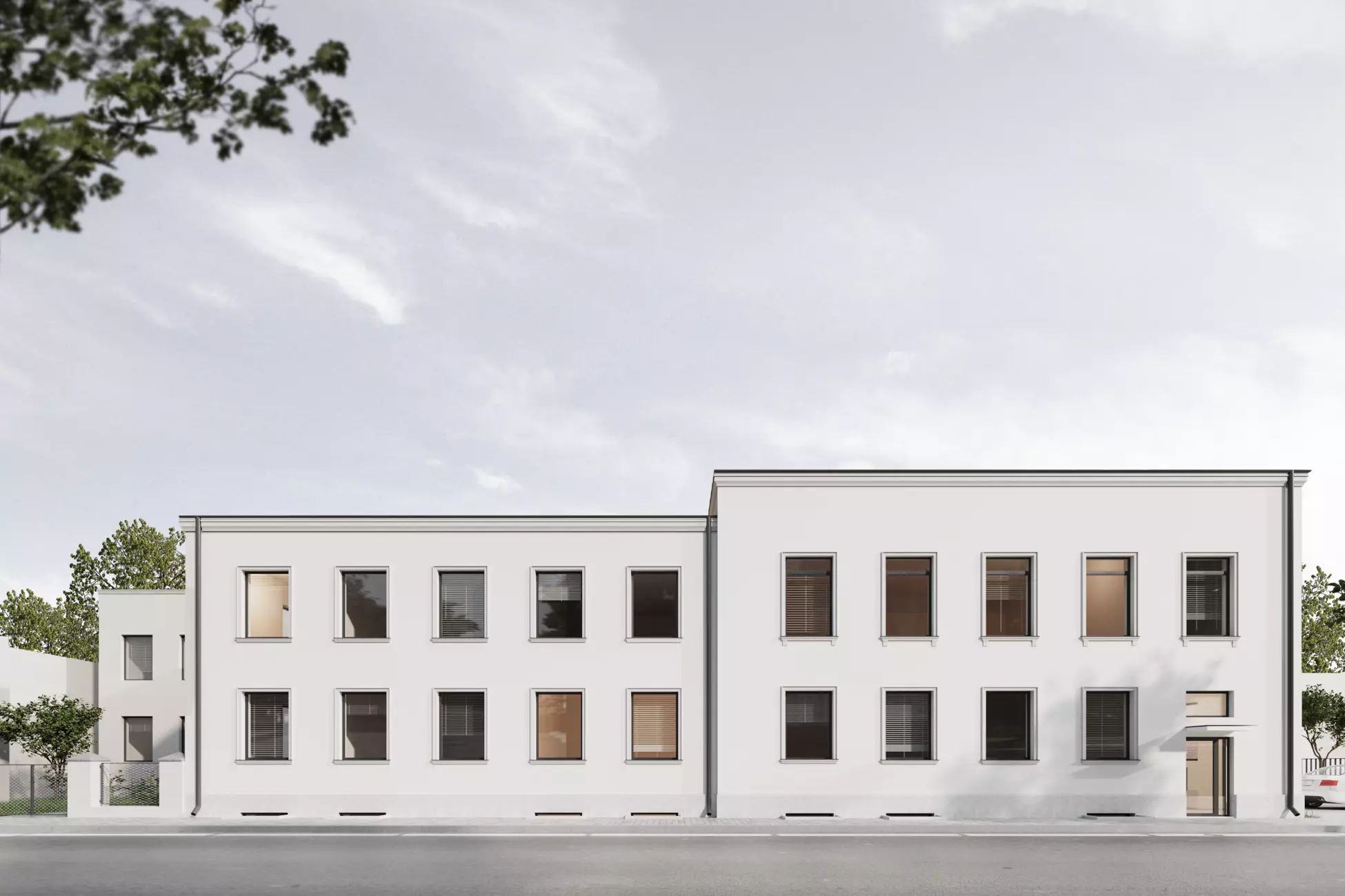 TWO  BUILDING BRICK TENEMENT HOUSE  AND  MANUFACTURE BIULDING  3D model_0