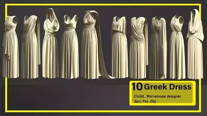 10 in 1 Greek Dress Pack