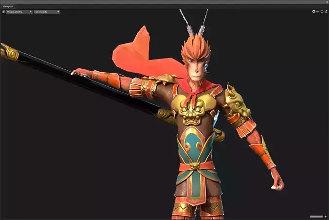 Sun Wukong Low-poly 3D model Sun Wukong Low-poly 3D model