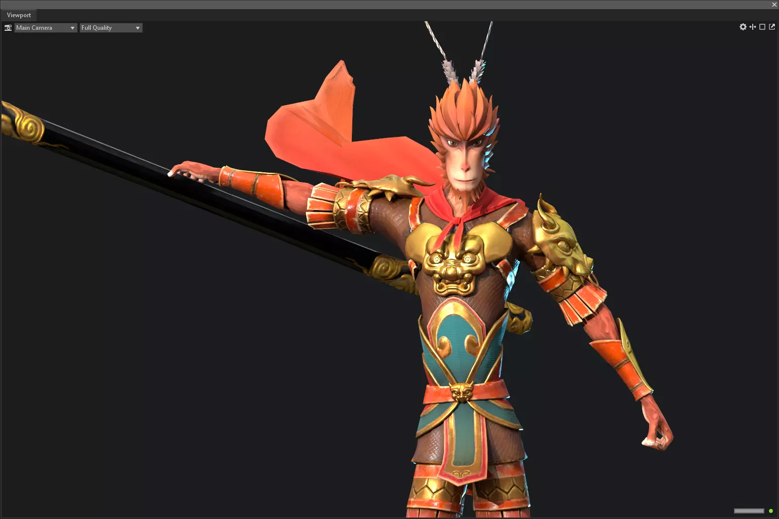Sun Wukong Low-poly 3D model_0