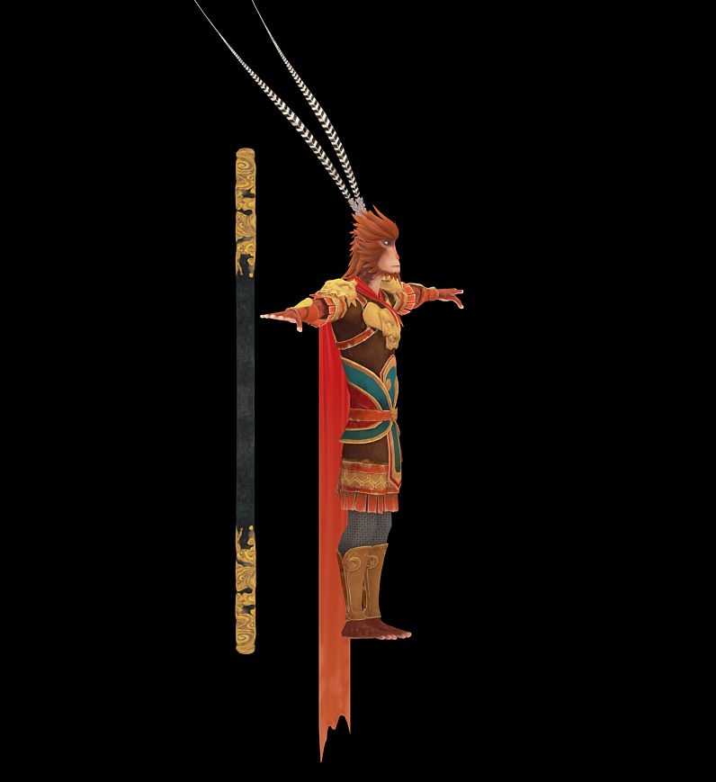 Sun Wukong Low-poly 3D model_11