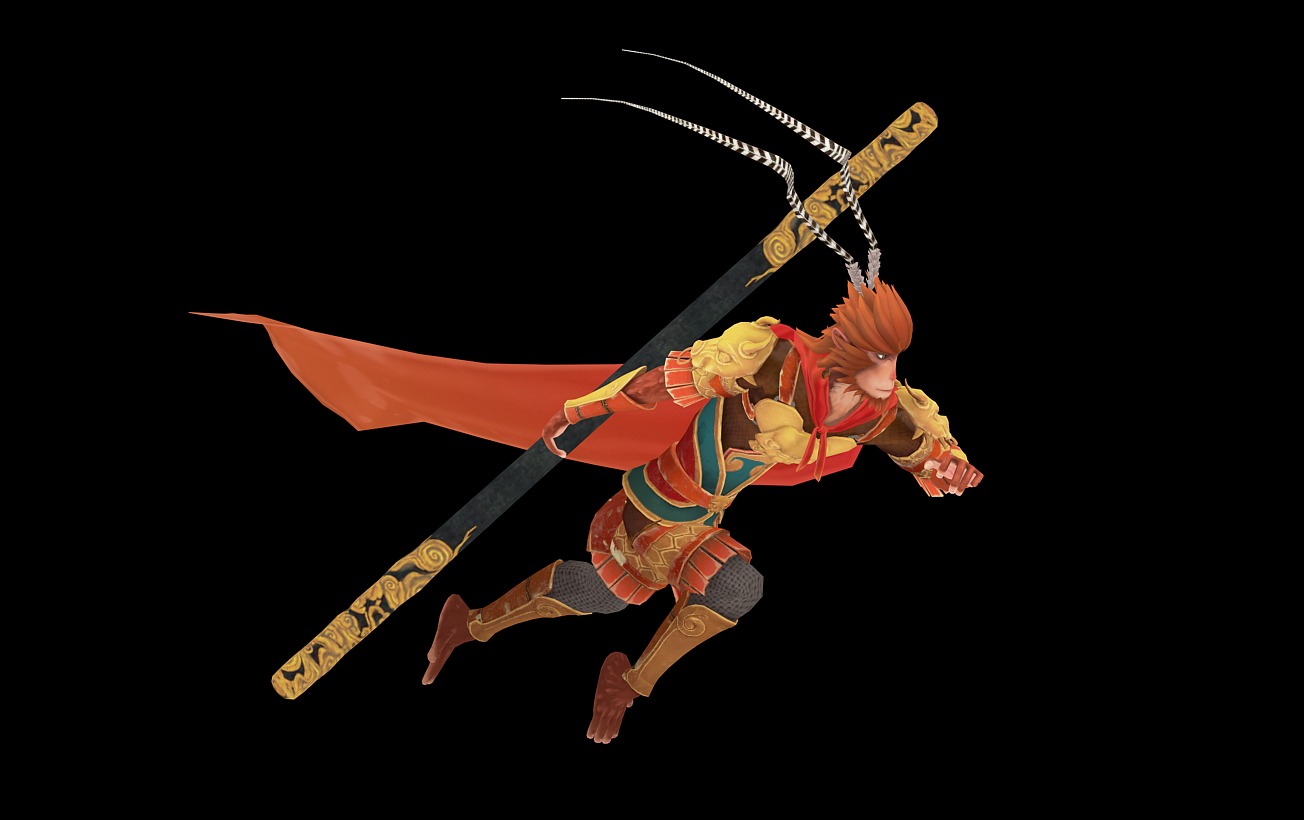Sun Wukong Low-poly 3D model_16