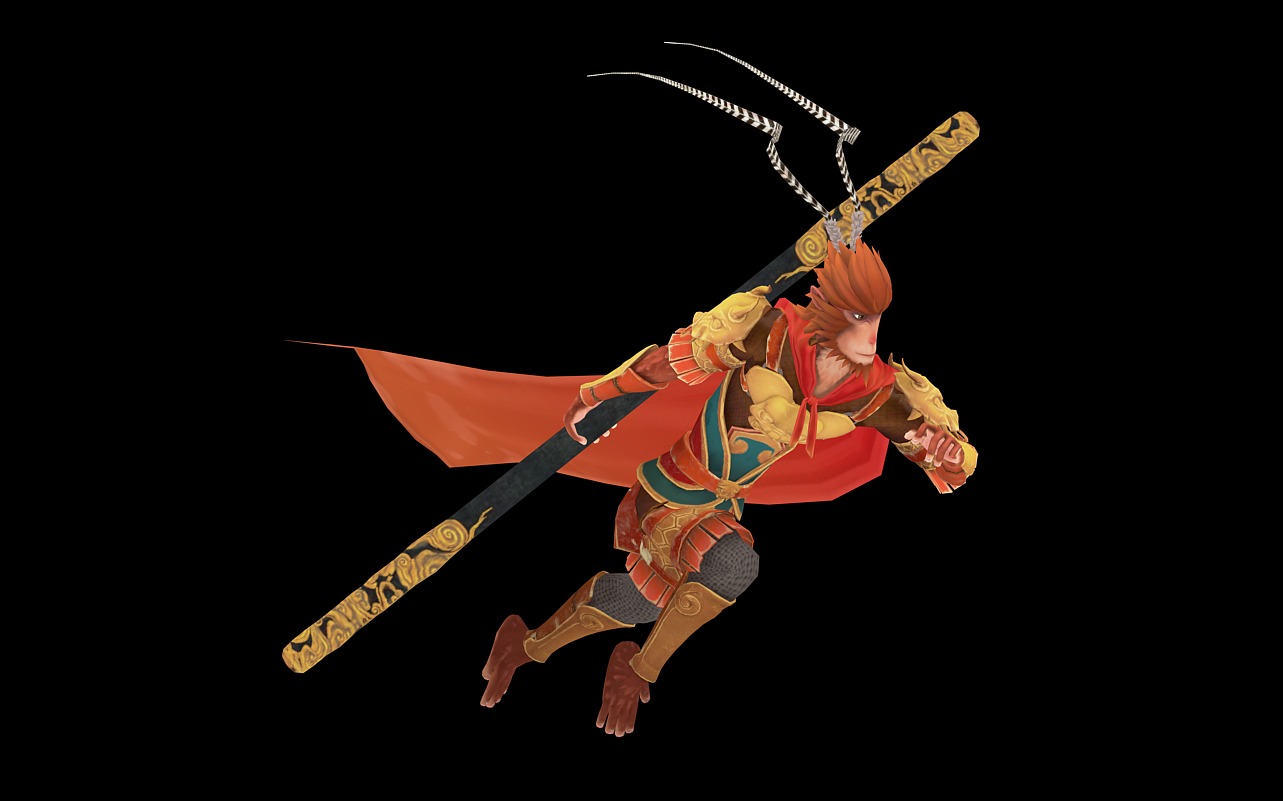 Sun Wukong Low-poly 3D model_21