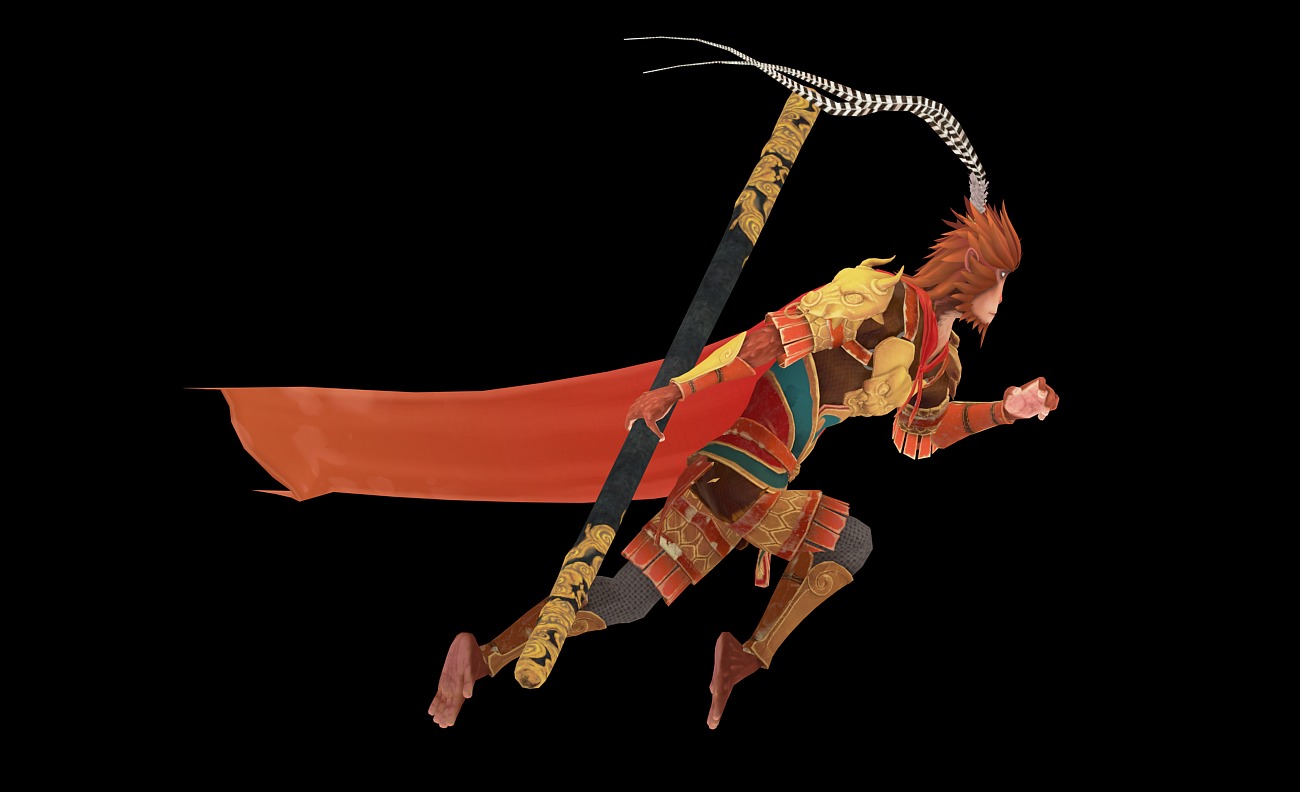 Sun Wukong Low-poly 3D model_20